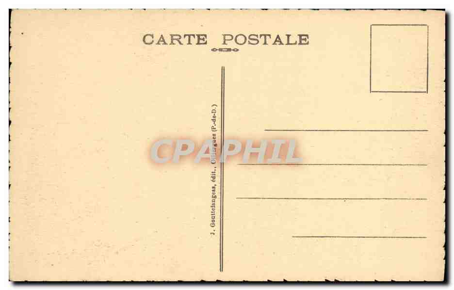 CPA Riom Cour De L Hotel Arnoux de Maison Rouage  — Verso