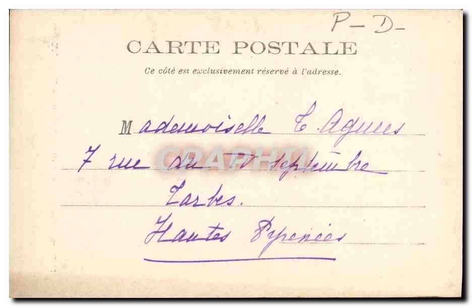 CPA Riom Frontispice de ND du Marthuret Vierge a I Oiseau Enfants — Rückseite