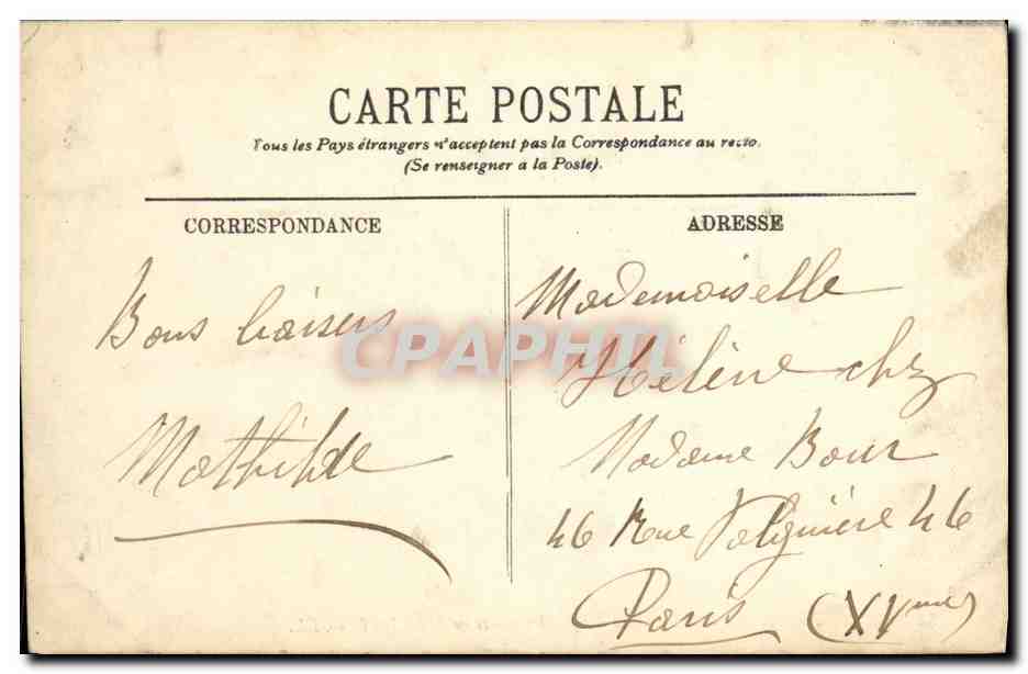 CPA Saint Etienne Monument des Soldats Morts en 1870 1871 Militaria — Rückseite