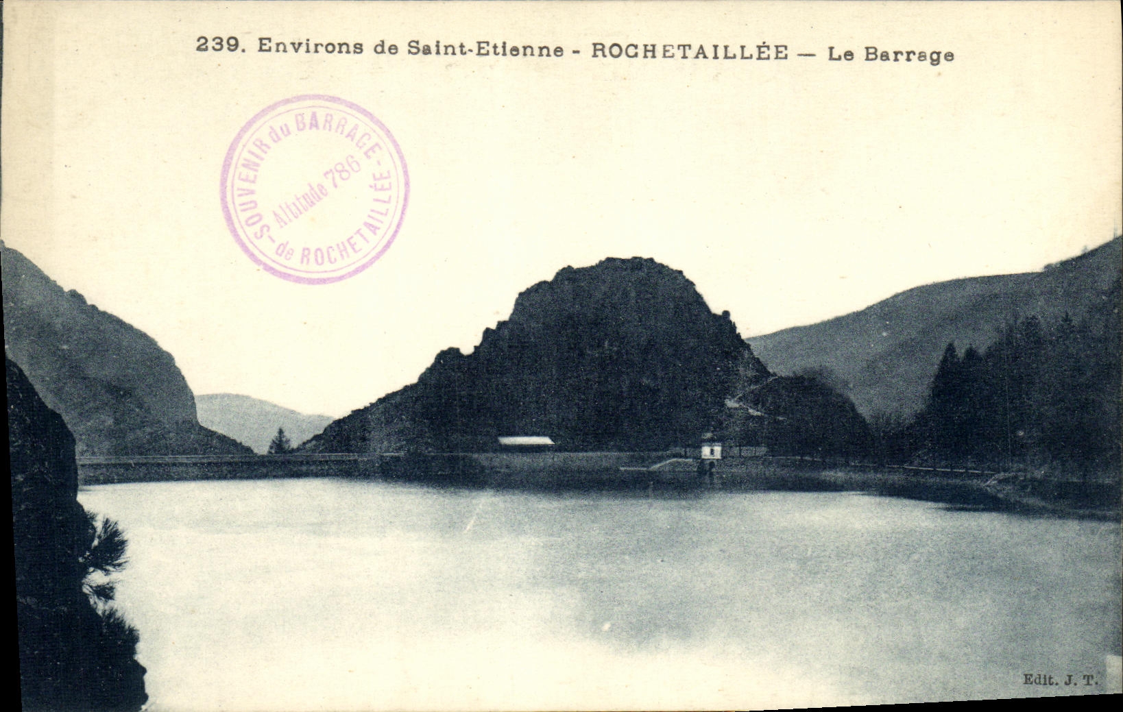 CPA Environs De Saint Etienne Rochetaillee Le Barrage 