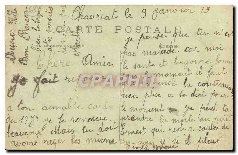 Clermont-Ferrand (P.-de-D.) — Place de Jaude und die Galeries de Jaude — L'Hirondelle, Paris. — Rückseite