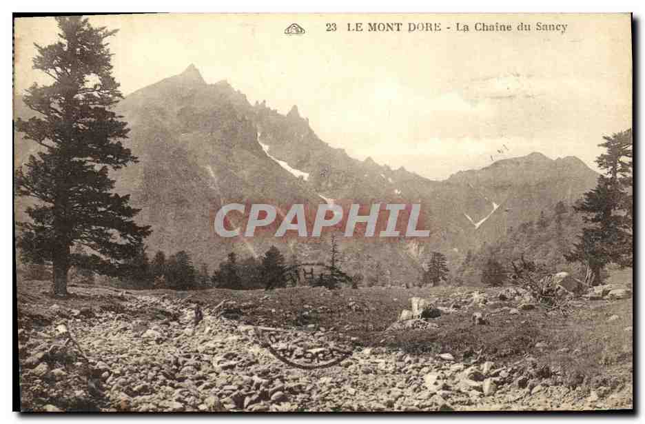 CPA Le Mont Dore La Chaine Du Sancy 