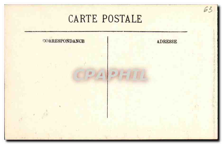 CPA Le Mont Dore Le Pic Capucin  — Verso