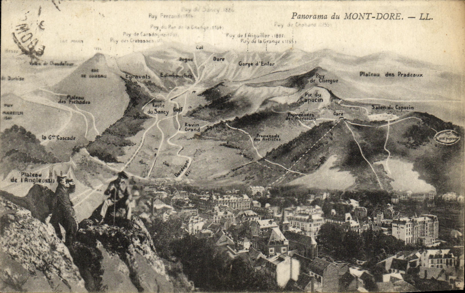CPA Panorama Du Mont Dore 