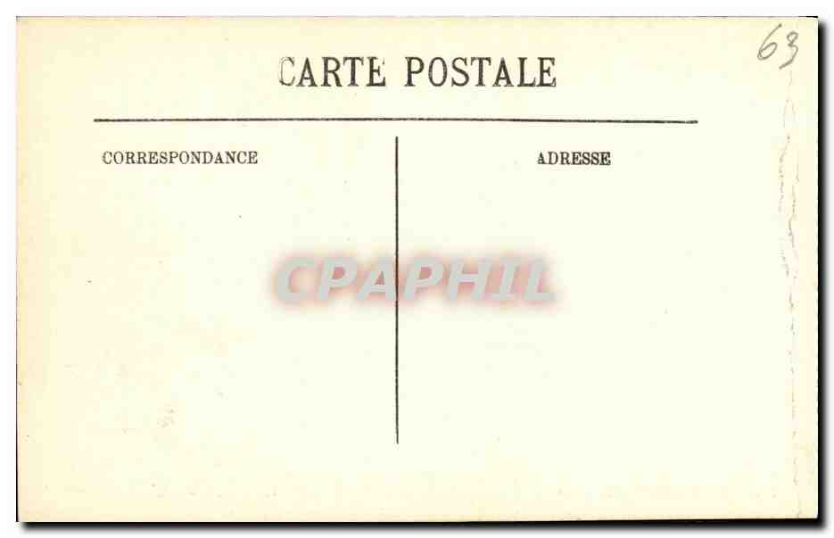 CPA Le Mont Dore Les Cheminees du Diable et Le Puy de Sancy  — Verso