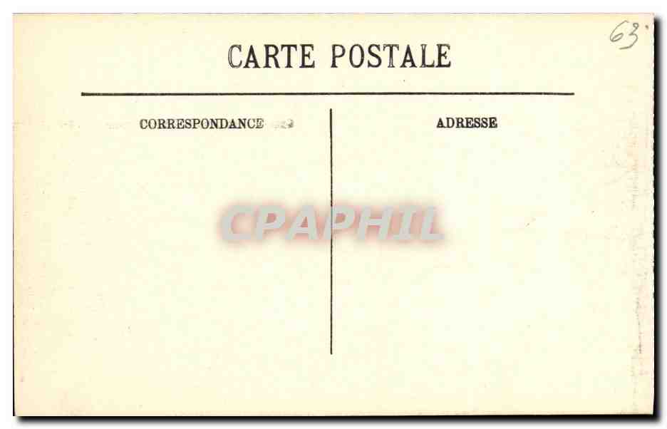 CPA Env Du Mont Dore Chemin de Sancy  — Verso