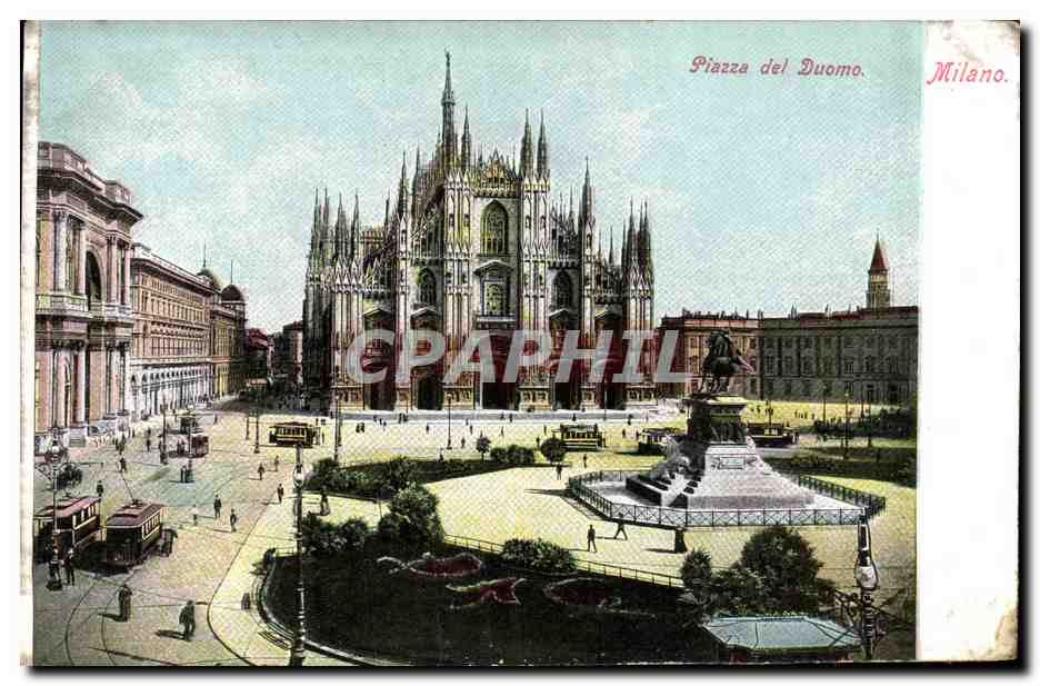 CPA Piazzo Del Duomo Milano 