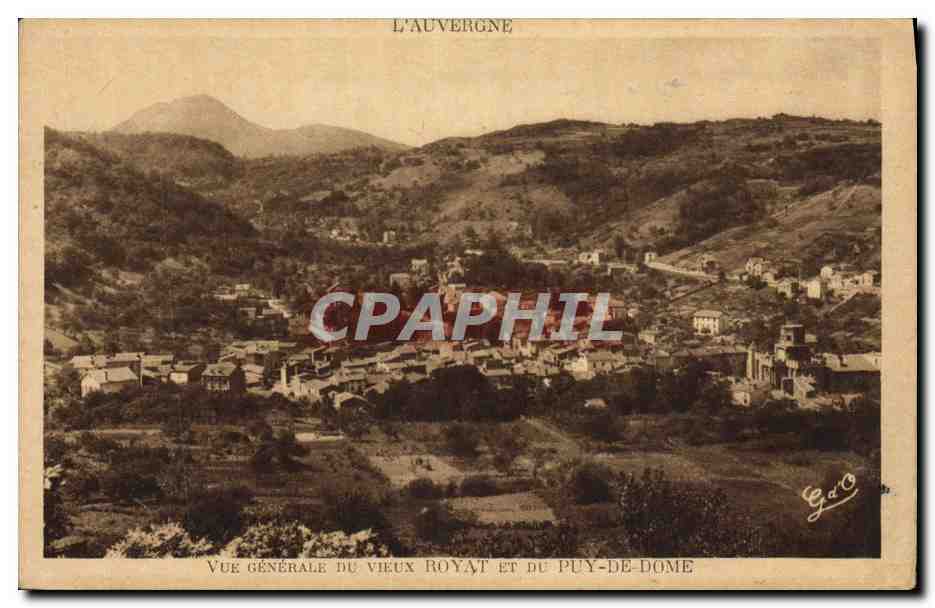 Allgemeiner Blick auf das alte Royat und den Puy-de-Dôme — Auvergne — Foto G. D'O.