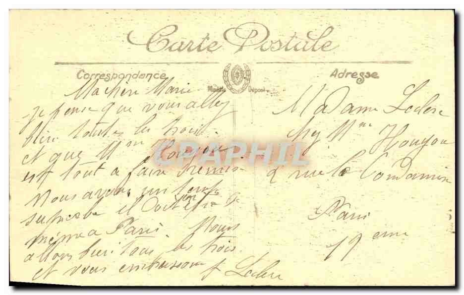 CPA La Bourboule La Montee Du Plateau de Charlanne vue du rocher — Verso