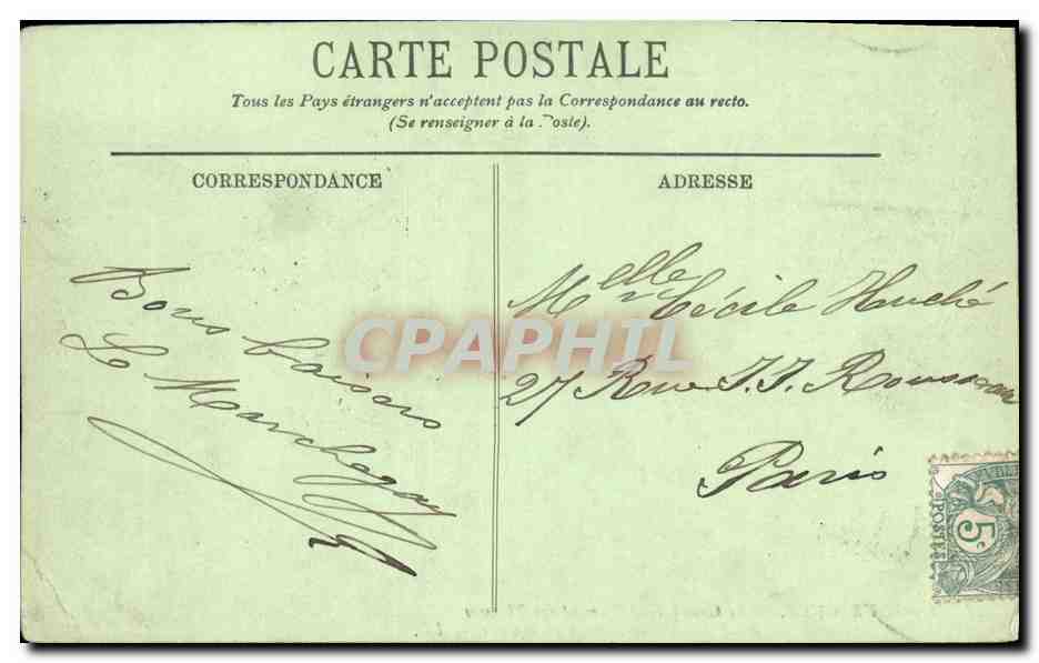CPA La Bourboule Le Grand Etablissement des Thermes  — Rückseite