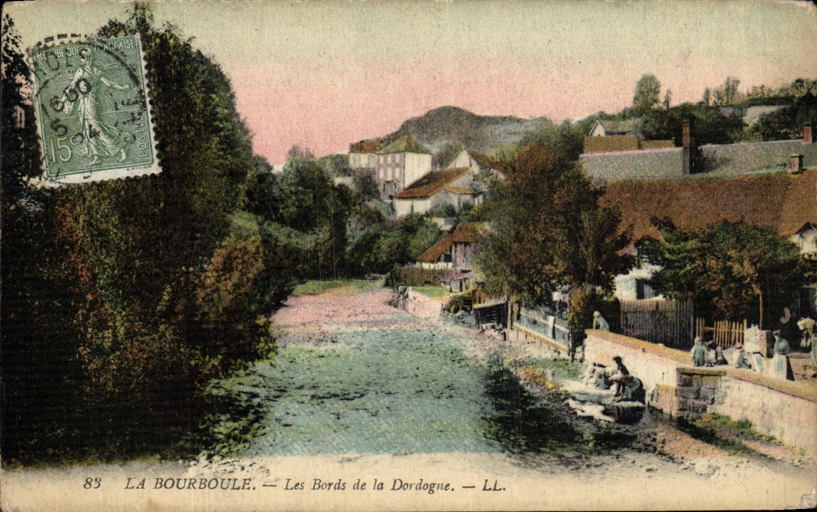 CPA La Bourboule Les Bords De la Dordogne 