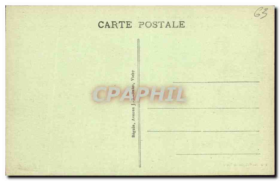 CPA Clermont au 18eme d apres une gravure de l epoque — Rückseite