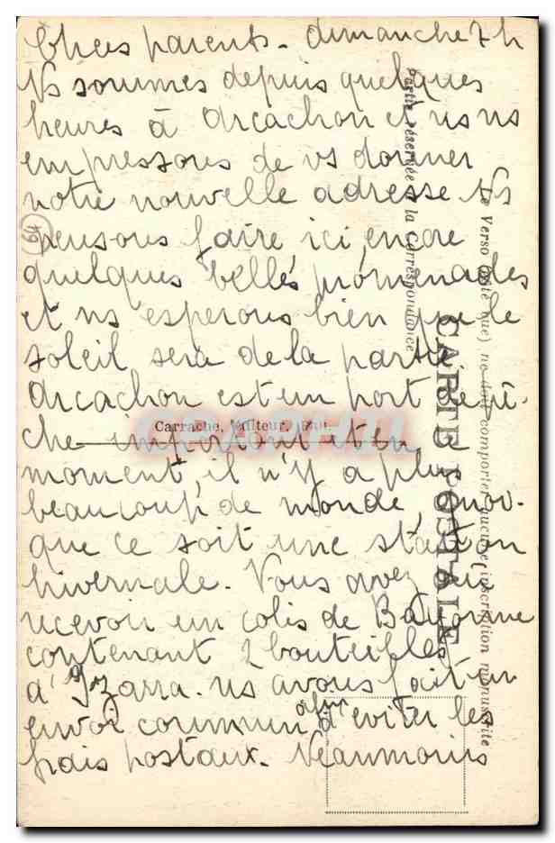Allée du Parc National — C.C. 42. PAU — Verso