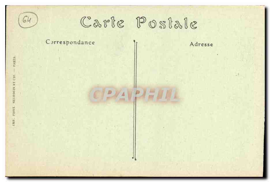 CPA Pau Vue Generale Prise De Guindalos — Rückseite