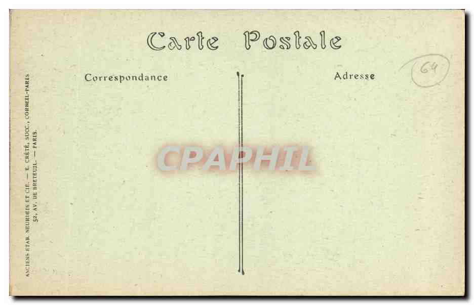 Château de Pau — La Salle des Officiers — Collection du Château — Rückseite