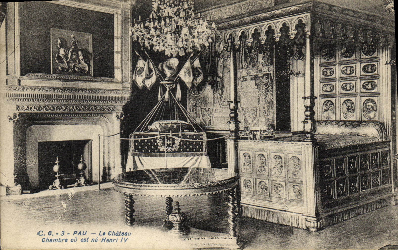 CPA Pau Le Chateau Chambre Ou Est Ne Henri IV