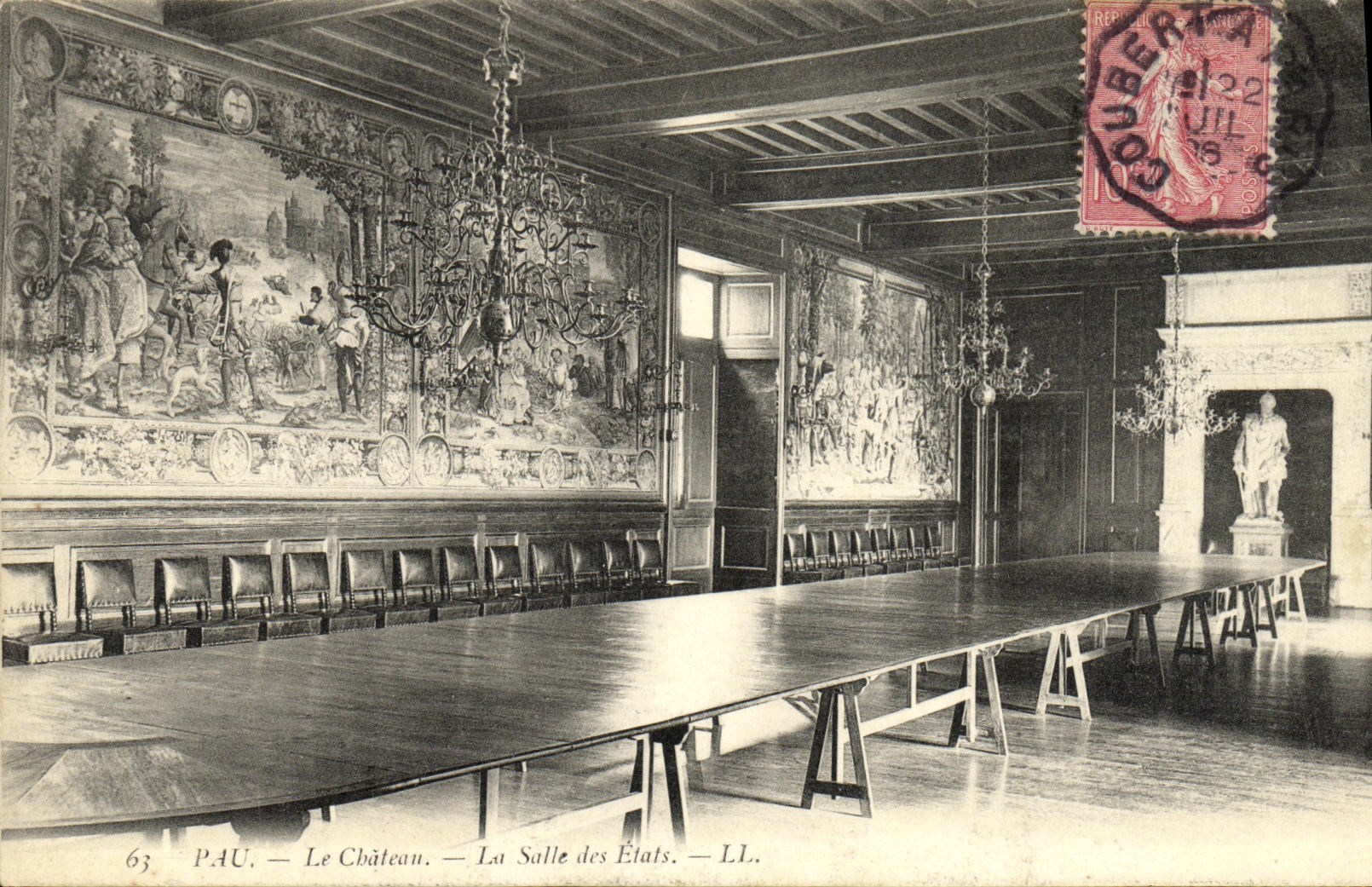 CPA Pau Le Chateau La Salle des Etats