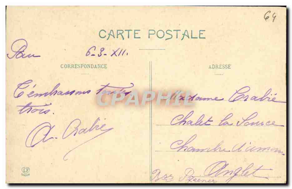 Pau - Le Vieux Quartier du Château et le Parc National — Phototype Lassouche Frères, 1900 — Reverso