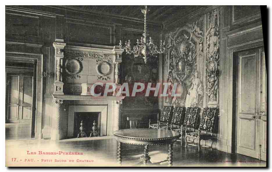 Les Basses-Pyrénées — Pau — Petit Salon du Château — Éditeur : Larrère, Paris