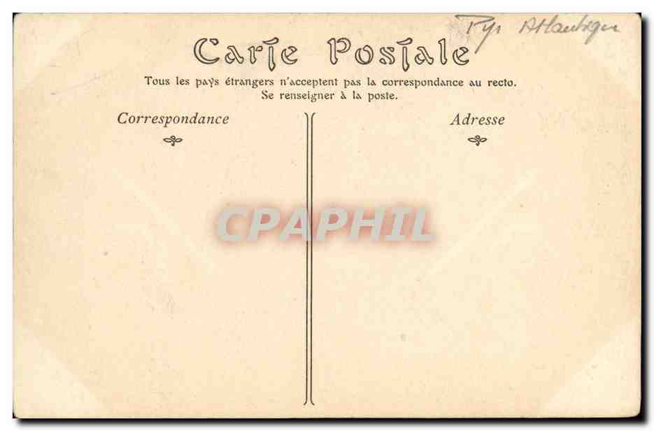 CPA Pau Interieur du Chateau Chambre a coucher d Henri Albret — Verso