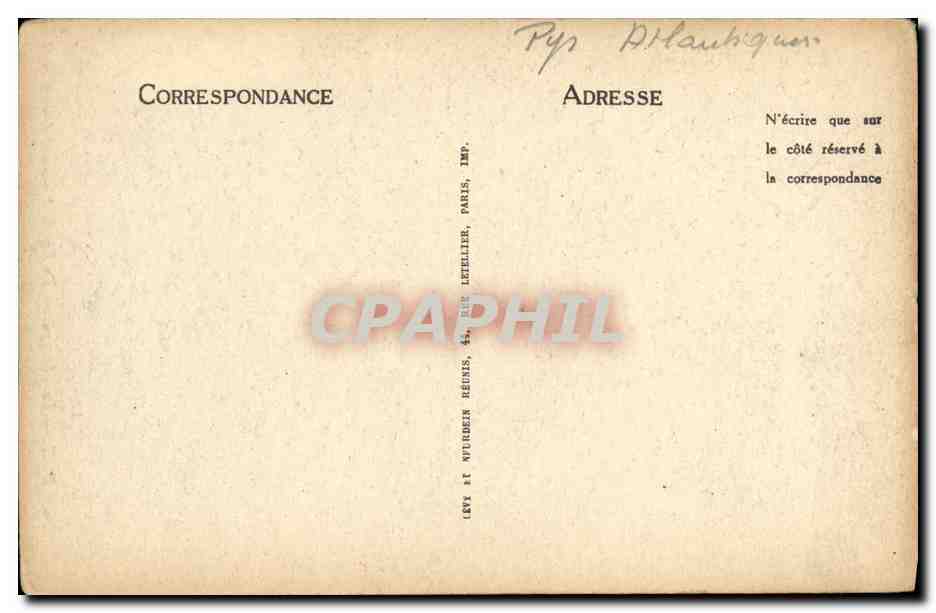 CPA Pau Le Chateau Le Lit de Jeanne D Albert  — Verso