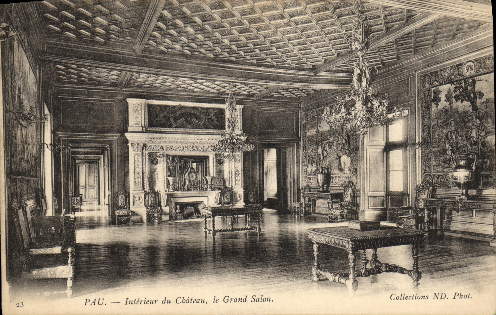 Pau — Intérieur du Château, le Grand Salon — Collections ND. Phot. n°23