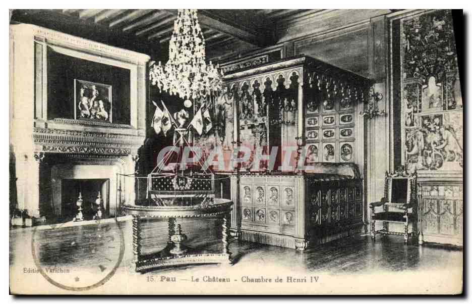 Pau — Het Kasteel — Kamer van Hendrik IV — Uitgave Varichen n°15