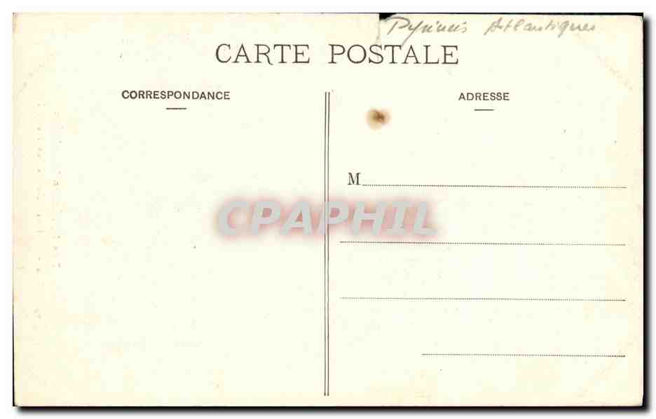 Pau - Château - Berceau d'Henri IV — Verso
