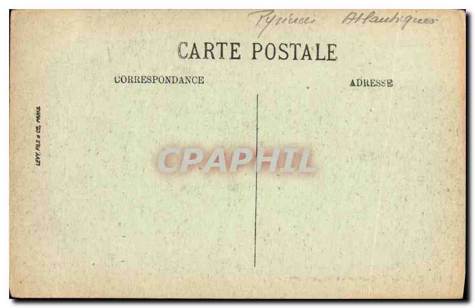 Pau — Ansicht des Schlosses von Jurançon aus — LL — Rückseite