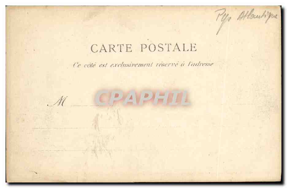 CPA Pau Entree Princiale du Chateau  — Rückseite