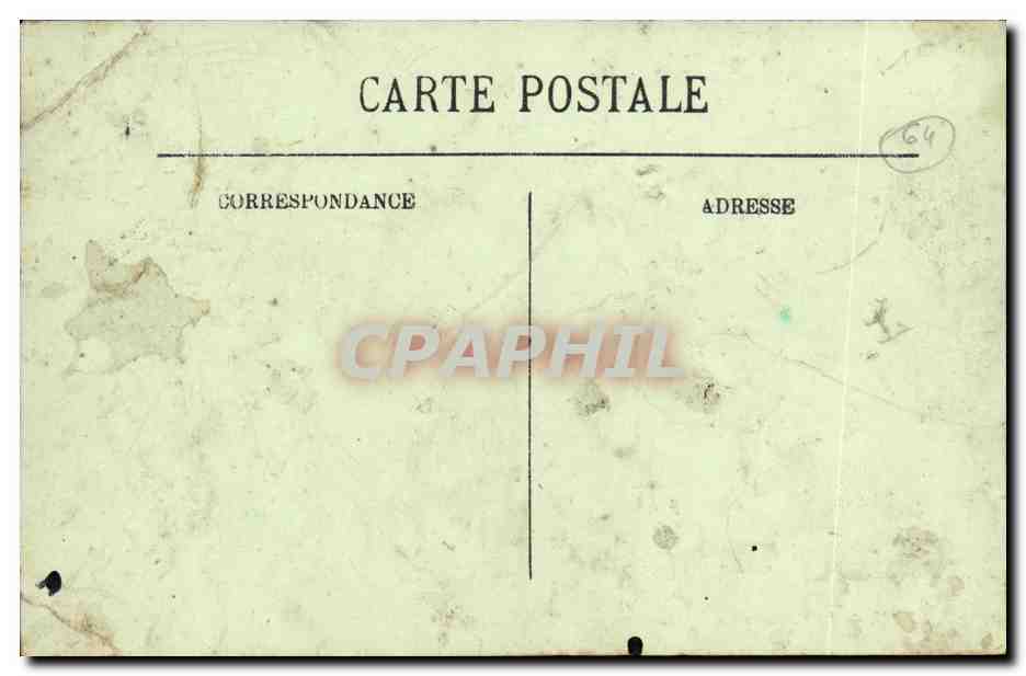 CPA Pau Le Chateau Vu De Jurancon  — Verso