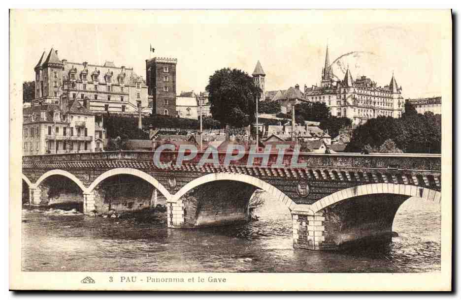PAU - Panorama et le Gave — éditeur inconnu, n° 3