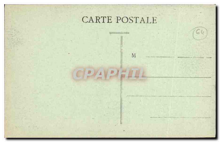 CPA Chateau De Pau Salon De Famile — Verso
