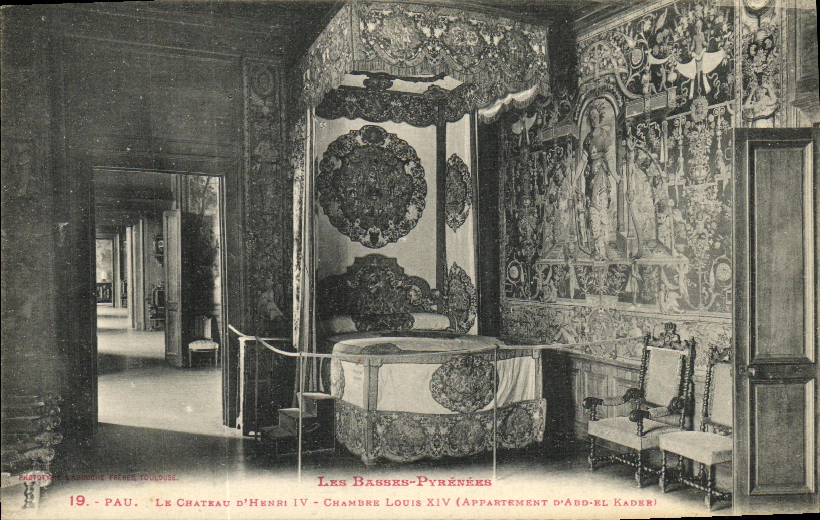 Zimmer Louis XIV — Wohnung von Abd-el-Kader — Schloss d'Henri IV, Pau