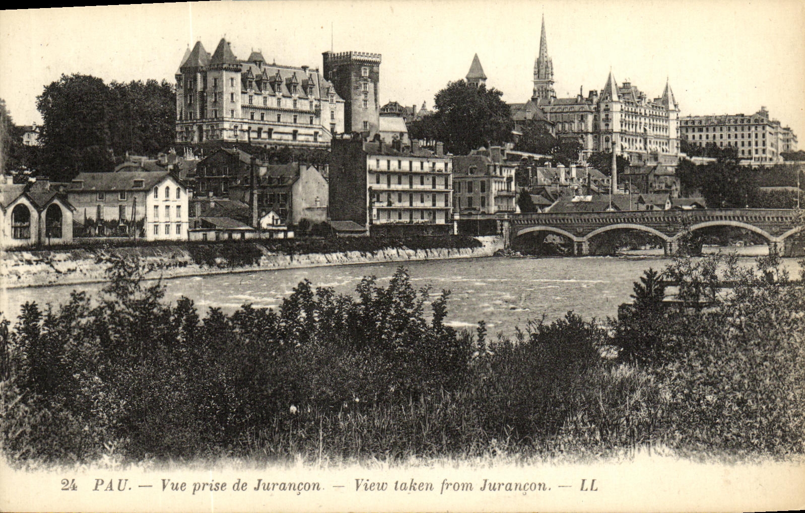 Pau — Vue prise de Jurançon — LL