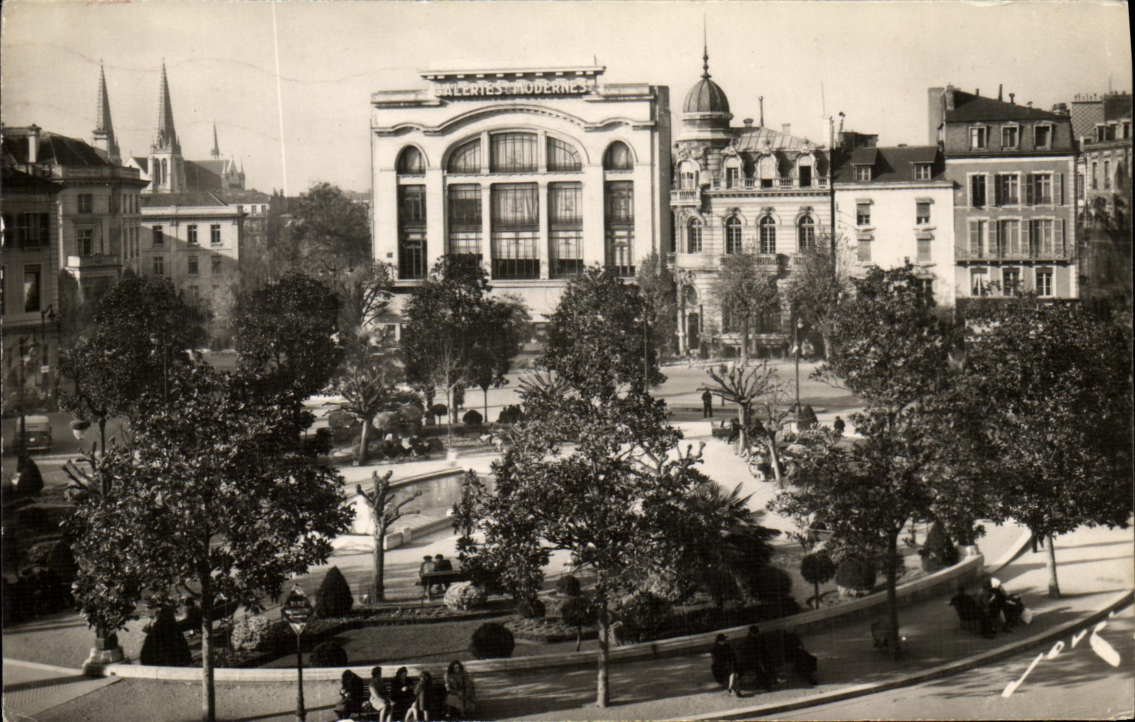 Place Clemenceau — Galeries Modernes — Éditions JOVÉ, Pau