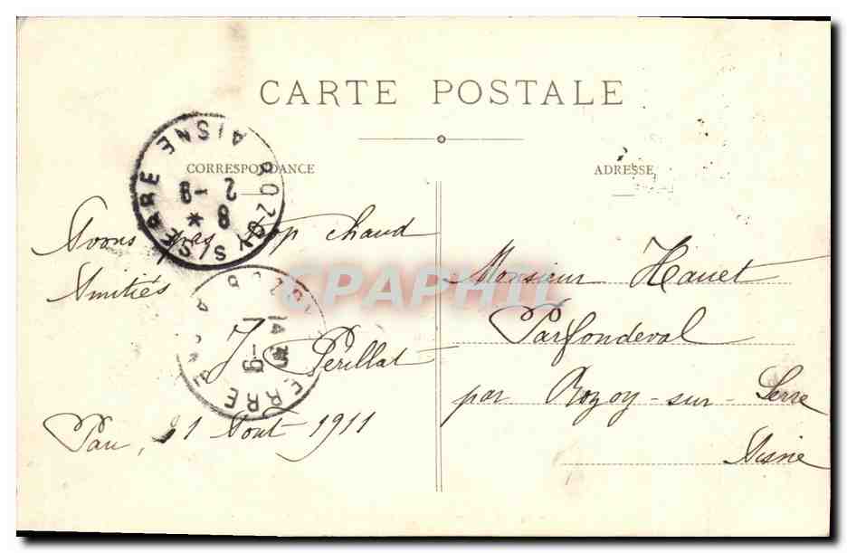 CPA Pau Vue Generale Sur Bizanos — Verso