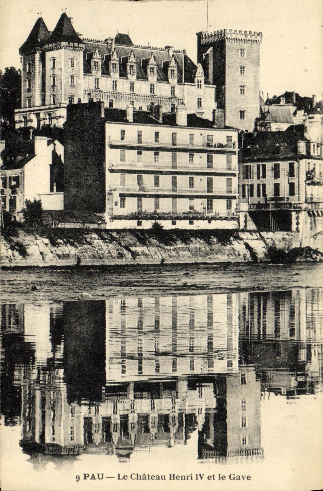 CPA Pau Le Chateau Henri IV Et Le Gave