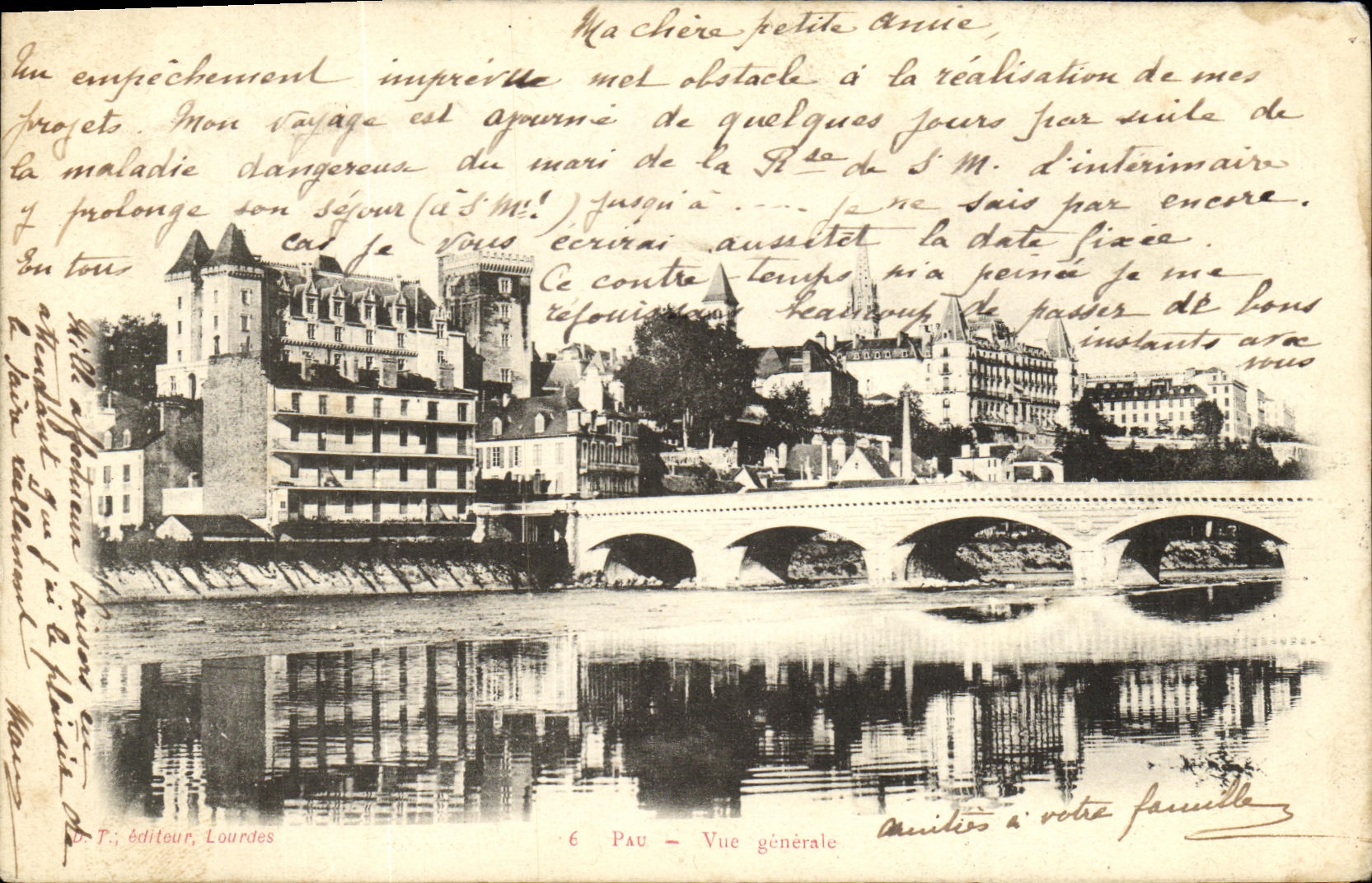 CPA Pau Vue Generale Chateau