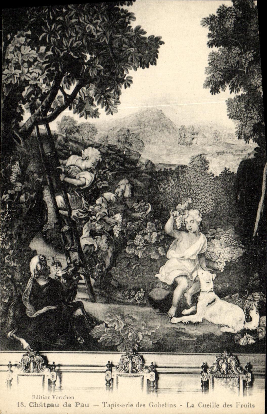 Château de Pau — Tapisserie des Gobelins — La Cueille des Fruits — Édition Varichon, n°18