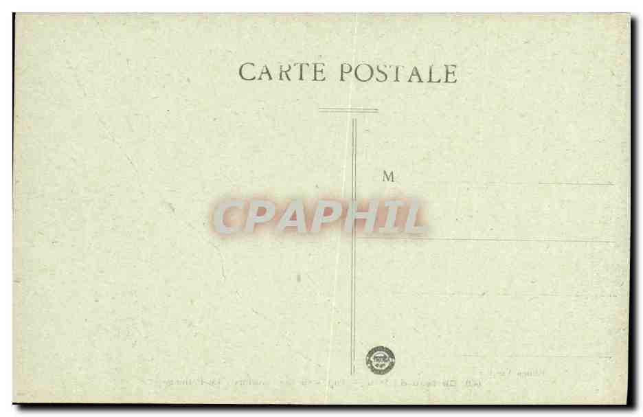 CPA Pau Chateau de Tapisserie des Gobelins Le Patinage — Verso