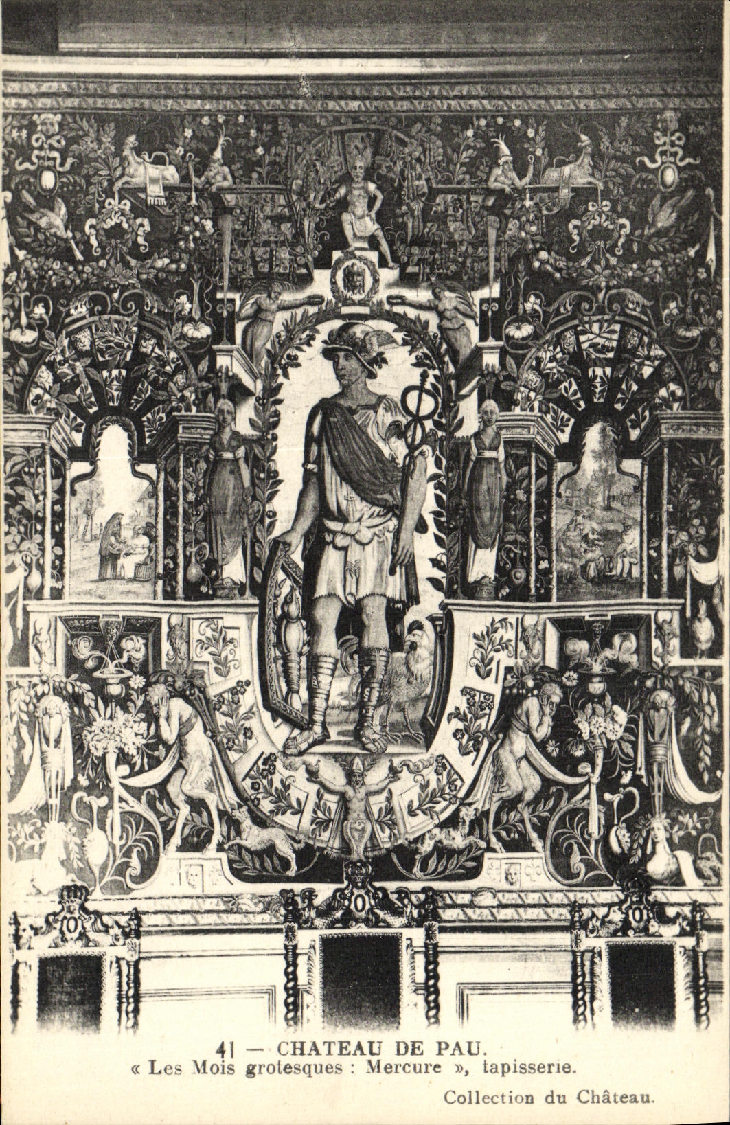 Château de Pau — Tapisserie « Les Mois grotesques : Mercure » — Collection du Château