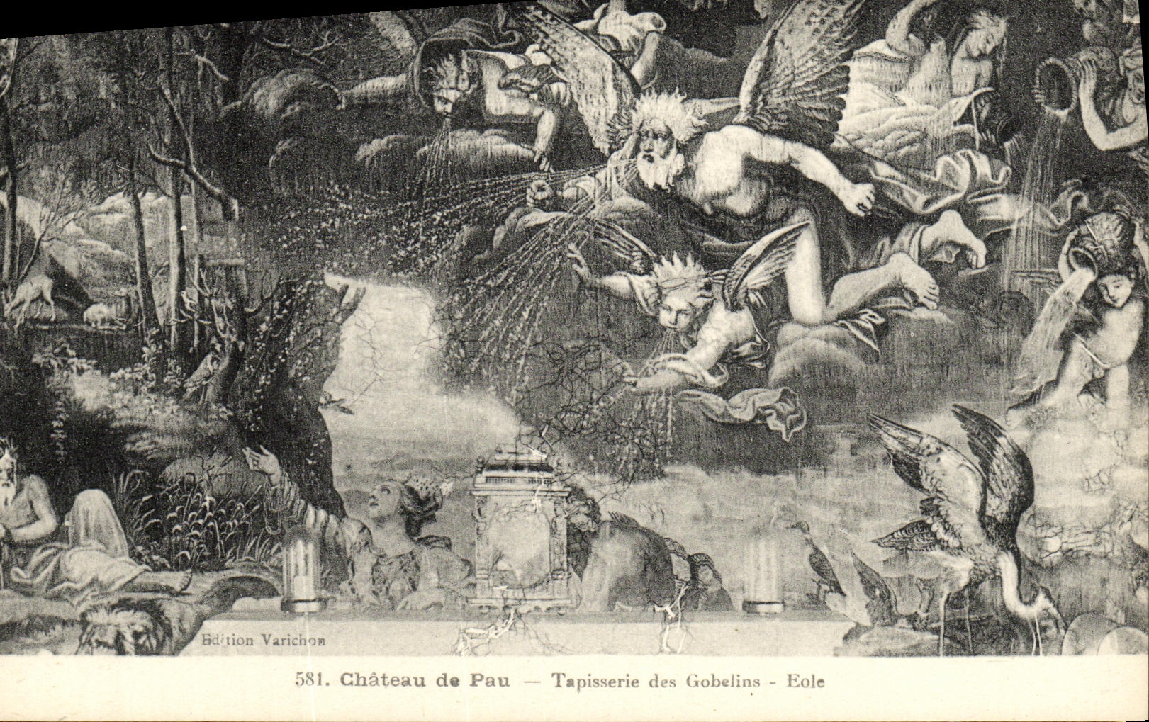 Château de Pau — Tapisserie des Gobelins - Eole — Édition Varichon, n° 581