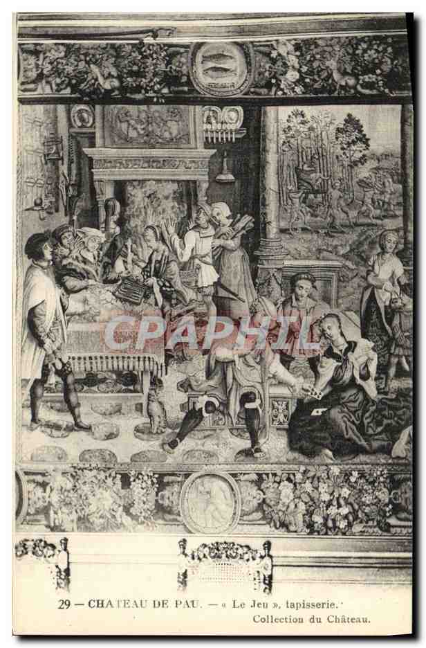 CPA Pau Chateau Tapisserie Collection du Chateau le jeu