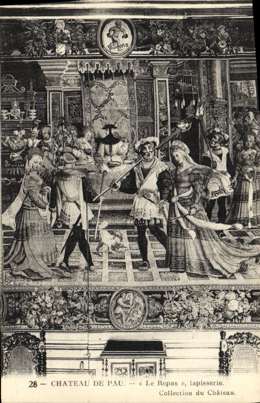 Château de Pau — « Le Repas », tapisserie — Collection du Château