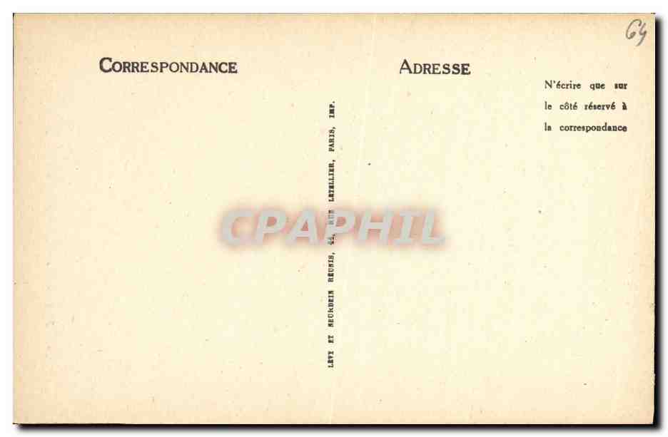 PAU — Le Château, Porte Renaissance — ND — Verso
