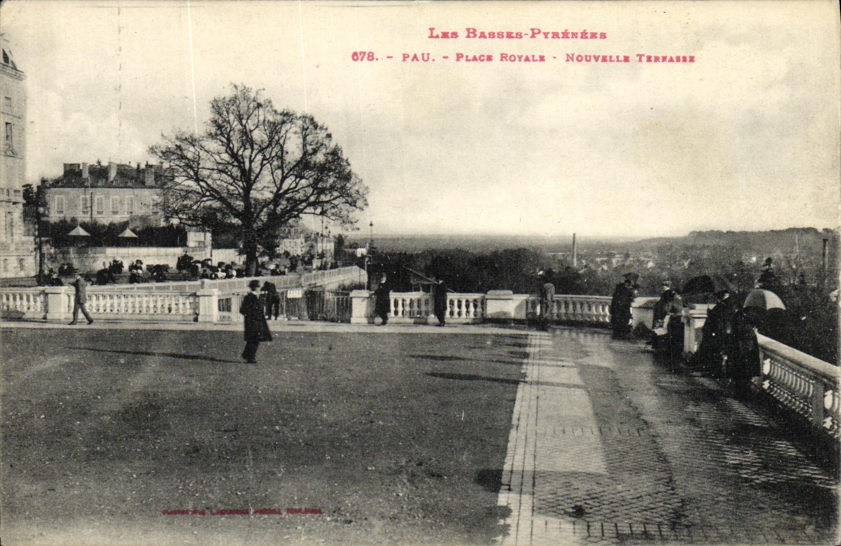 Pau - Place Royale - Nouvelle Terrasse — Les Basses-Pyrénées — éditeur Léonard Perrot, n° 078