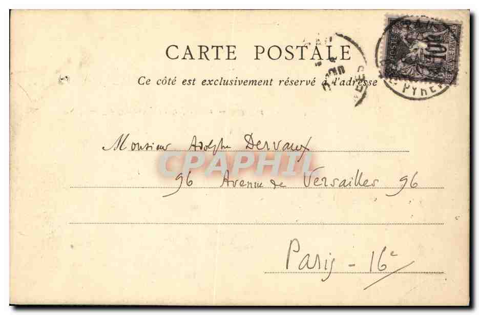 CPA Pau Vue Generale prise de Jurancon — Rückseite
