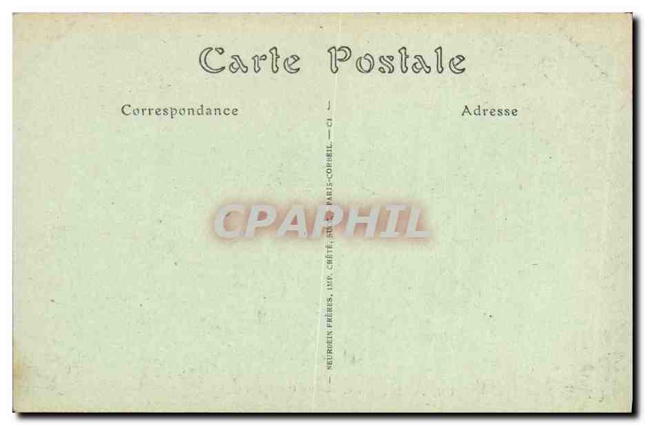 CPA Pau De Chateau La Cour d Honneur — Verso