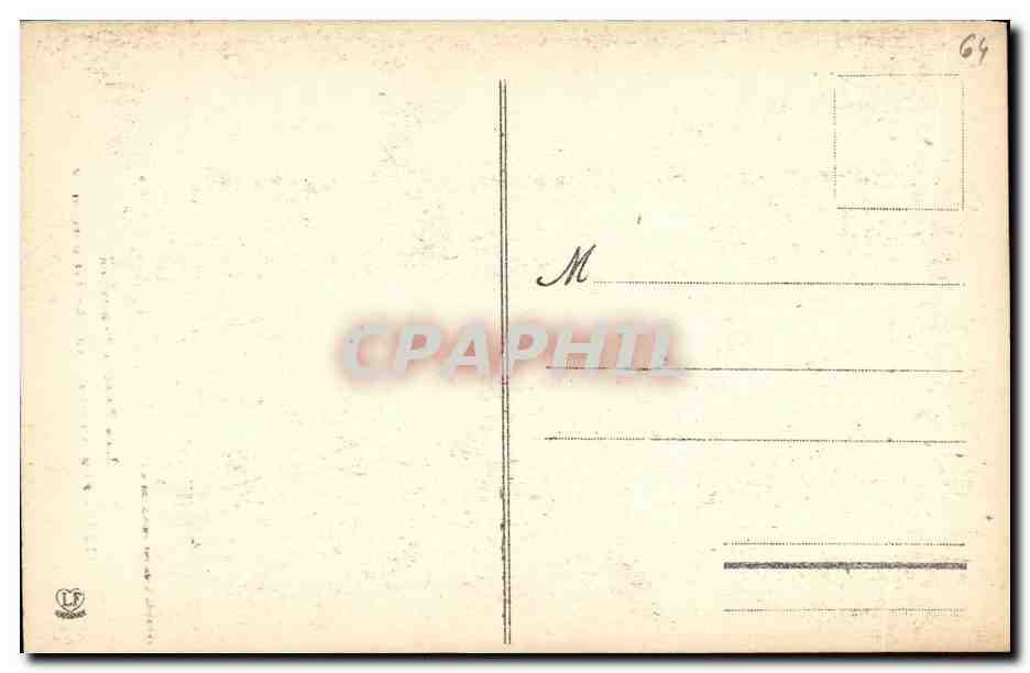 CPA Pau Le Chateau Le lit d Henri IV — Verso